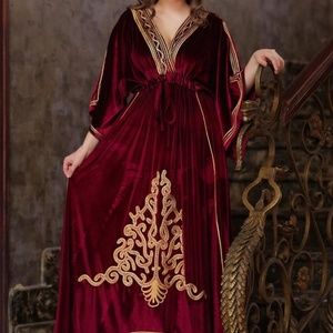 Velvet wedding dress Kaftan Abaya Moroccan dubai